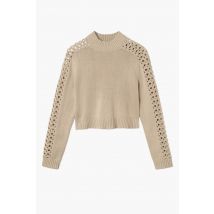 Pull À Col Rond - Gris