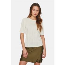 T-shirt À Manches Courtes - Écru