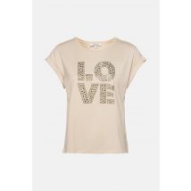 T-shirt À Manches Courtes - Beige