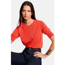 Pull À Col Rond - Orange