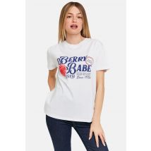 T-shirt À Manches Courtes - Blanc