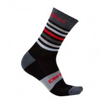 Calcetines Castelli Gregge 15 2xl Negro-rojo