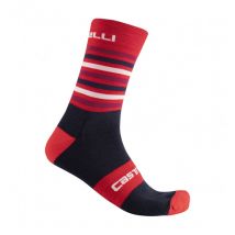 Calcetines Castelli Gregge 15 Rojo-azul Sm