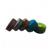 Cinta Manillar Ges 2-tone Pinholes, Negra/naranja Negro-naranja