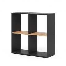 Vicco Scaffale Antracite/quercia dorata 72.6 x 72 cm