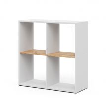 Vicco Scaffale Rovere bianco/dorato 72 x 72.6 cm