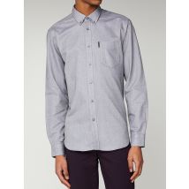 Long Sleeve Oxford Shirt - Grey XS