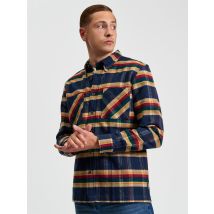 Brushed Ivy Check Shirt Dark Navy