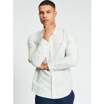 Long Sleeve Oxford Stripe Shirt Sage
