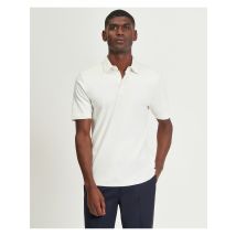 Short Sleeve Smart Tailored Polo Ivory