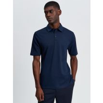 Short Sleeve Smart Tailored Polo Dark Navy