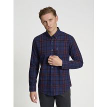 Check Brushed Flannel Shirt XXL