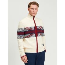 Team GB Union Flag Knitted Track Top Ivory