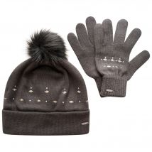 Dare 2b Set Bonnet et Gants Femme Crystal Gris, Taille: Taille Unique