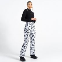 Dare 2b Upshill Femme Pantalon de ski Noir Blanc Graffiti, Taille: 46 Longueur Régulière