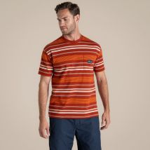 Craghoppers Mens Pointer Short Sleeved T-shirt Red Beach Stripe, Size: S
