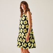 Regatta Orla Kiely Summer Sleeveless Dress II Spinning Flower Black, Size: 12