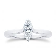 Belvedere Platinum 0.50ct Marquise Diamond Engagement Ring - Ring Size M