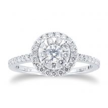 Masquerade 18ct White Gold 0.74cttw Diamond Ring - Ring Size M