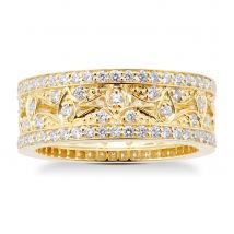 Empress 18ct Yellow Gold 0.95cttw Diamond Band Ring - Ring Size L