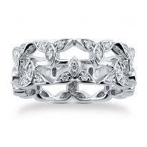 Empress 18ct White Gold 0.43cttw Diamond Ring - Ring Size I