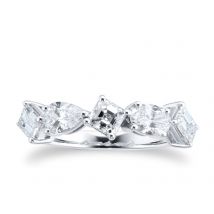 18ct White Gold 1.50cttw Diamond Fancy Scatter Ring - Ring Size Q