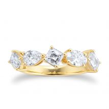 18ct Yellow Gold 1.50cttw Diamond Fancy Scatter Ring - Ring Size K