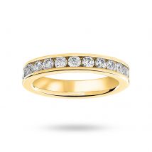18 Carat Yellow Gold 1.50 Carat Brilliant Cut Channel Set Full Eternity Ring - Ring Size O