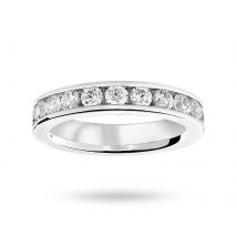 Platinum 2.00 Carat Brilliant Cut Channel Set Full Eternity Ring - Ring Size N