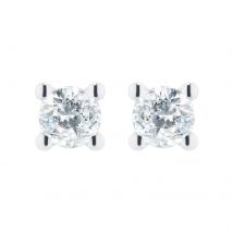 9 Carat Gold 0.15ct 4 Claw Diamond Earrings