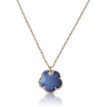 Petit Joli Necklace in 18ct Rose Gold with Blue Moon gem and Diamonds