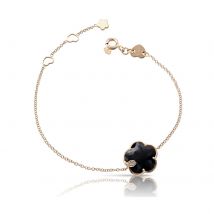 Petit Joli Bracelet in 18ct Rose Gold with Onyx and Diamonds