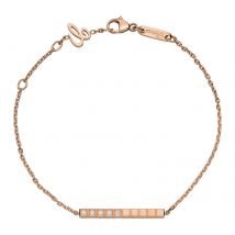 Ice Cube Pure Bracelet, Ethical Rose Gold, Half-Set Diamonds