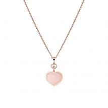 Happy Hearts Pink Pendant Necklace