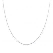 9ct White Gold Spiga 18 Inch Necklace