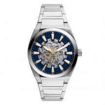 Everett Stainless Steel Blue Dial Mens Watch
