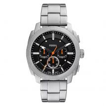 Machine Stainless Steel Black Chronograph Mens Watch