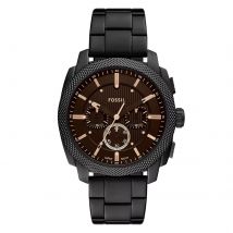 Machine Stainless Steel Brown Chronograph Mens Watch
