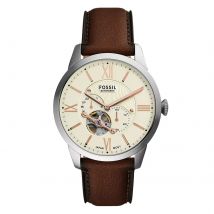 Townsman Automatic Brown Leather Mens Watch
