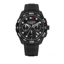 TH-Regatta Black Dial Mens Watch