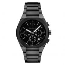 Sync Chronograph Black Stainless Steel Mens Watch