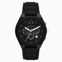 Sync Chronograph Black Silicone Mens Watch