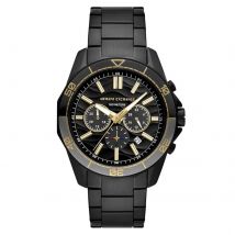 Chronograph Black Stainless Steel Mens Watch