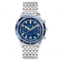 Dive Stainless Steel Blue Dial Mens Watch