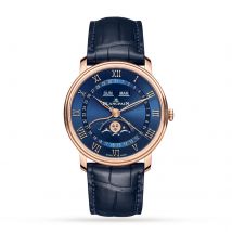 Villeret Quantieme Complet 40mm Mens Watch Blue