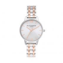 The England 30mm Ladies Watch Silver And Carnation Gold