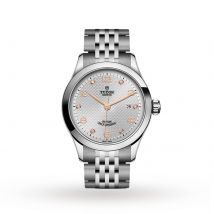 1926 28mm Ladies Watch Steel Case Diamond-Set Silver Dial