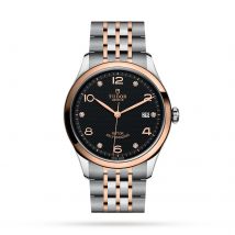 1926 39mm Mens Watch Steel Case Diamond-Set Black Dial