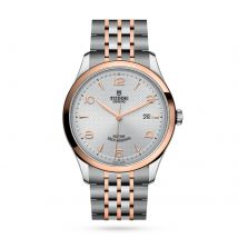 1926 41mm Mens Watch Steel Case Rose Gold Bezel Silver Dial