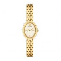Oval Gold Plated Ladies Watch